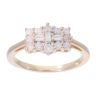 9ct Yellow Gold 0.50ct Diamond Cluster Ring