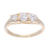 9ct Yellow Gold 0.80ct Diamond Trilogy Ring