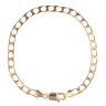 9ct Yellow Gold Square Curb Bracelet 8.5"