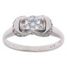 9ct White Gold Cubic Zirconia Solitaire Ring