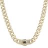 14ct Yellow Gold Monaco Patterned Curb Classic Flex Lock Chain 24"