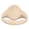 9ct Yellow Gold Half Patterned Signet Ring