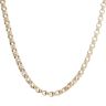 9ct Yellow Gold Plain And Patterned Belcher Chain 16"