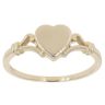 9ct Yellow Gold Heart Signet Ring