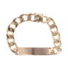 9ct Yellow Gold Curb ID Bracelet 7.5"