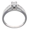 9ct White Gold 1.00ct Princess Cut Diamond Solitaire Ring