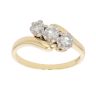 18ct Yellow Gold 0.50ct Brilliant Cut Diamond Trilogy Ring