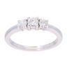 9ct White Gold 0.50ct Diamond Trilogy Ring