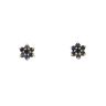 9ct Yellow Gold Sapphire Cluster Stud Earrings