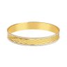 22ct Yellow Gold Ladies Bangle with texture
