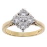 18ct Yellow Gold 1.00ct Brilliant Cut Diamond Cluster Ring