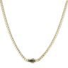 14ct Yellow Gold Monaco Classic Plain Lock Curb Chain 18"