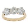 18ct Yellow Gold 2.04ct Diamond Trilogy Ring