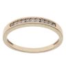 9ct Yellow Gold 0.10ct Diamond Half Eternity Ring