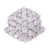 18ct White Gold 2.75ct Diamond Cluster Ring