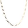 9ct Yellow Gold Square Curb Chain 20"