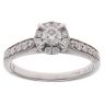 18ct White Gold 0.33ct Brilliant Cut Diamond Cluster Ring