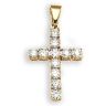 18 Carat Yellow Gold 1ct Diamond Cross