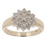 9ct Yellow Gold 1.00ct Diamond Cluster Ring