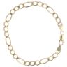 9ct Yellow Gold Figaro Bracelet 8"