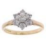 18ct Yellow Gold 0.50ct Diamond Cluster Ring