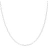 Silver Paperclip Chain 18" By Icesia