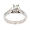 18ct White Gold 0.75ct Princess And Brilliant Cut Diamond Solitaire Ring