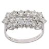 18ct White Gold 2.10ct Brilliant Cut Diamond Cluster Ring