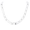 Silver Long Curb Chain 24" By Icesia