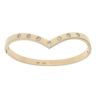 9ct Yellow Gold 0.50ct Brilliant Cut Diamond Wishbone Bangle