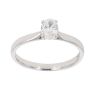 18ct White Gold 0.50ct Oval Cut Diamond Solitaire Ring