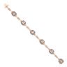 14ct Rose Gold 1.00ct Morganite Bracelet 7"