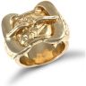 9ct Yellow Gold Double Buckle Ring