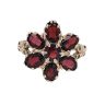 9ct Yellow Gold Garnet Cluster Ring