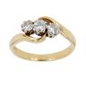 18ct Yellow Gold 0.35ct Diamond Trilogy Ring