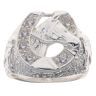 Silver Cubic Zirconia Horseshoe Ring