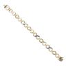 9ct Yellow And White Gold Infinity Bracelet 7"