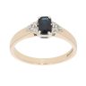 9ct Yellow Gold Sapphire And Diamond Ring