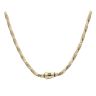 14ct Yellow Gold Monaco Spin Plain Lock Twist Chain 22"