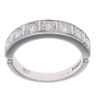 18ct White Gold 0.90ct Brilliant Cut Diamond Half Eternity Ring