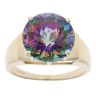 9ct Yellow Gold Mystic Topaz Solitaire Ring