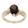 9ct Yellow Gold Created Smoky Quartz Ring