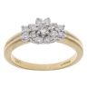 18ct Yellow Gold 0.50ct Diamond Cluster Ring