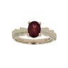 9ct Yellow Gold Garnet Single Stone Ring