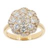 18ct Yellow Gold Diamond Cluster Ring by Anya Belle