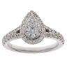 Vera Wang 18ct White Gold 0.70ct Brilliant Cut Diamond Cluster Ring