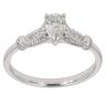 18ct White Gold 0.40ct Pear Cut Diamond  Solitaire Ring