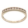 9ct Yellow Gold 0.25ct Brilliant Cut Diamond Half Eternity Ring