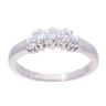 18ct White Gold 0.25ct Diamond Trilogy Ring