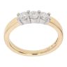 18ct Yellow Gold 0.60ct Brilliant Cut Diamond Trilogy Ring